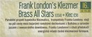FRANK LONDON'S KLEZMER BRASS ALL STARS, tištěný program PA